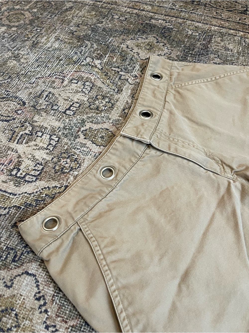 Austin Clothing Co. Khaki Eyelet Waist Bermuda Shorts - Picture 2 of 4